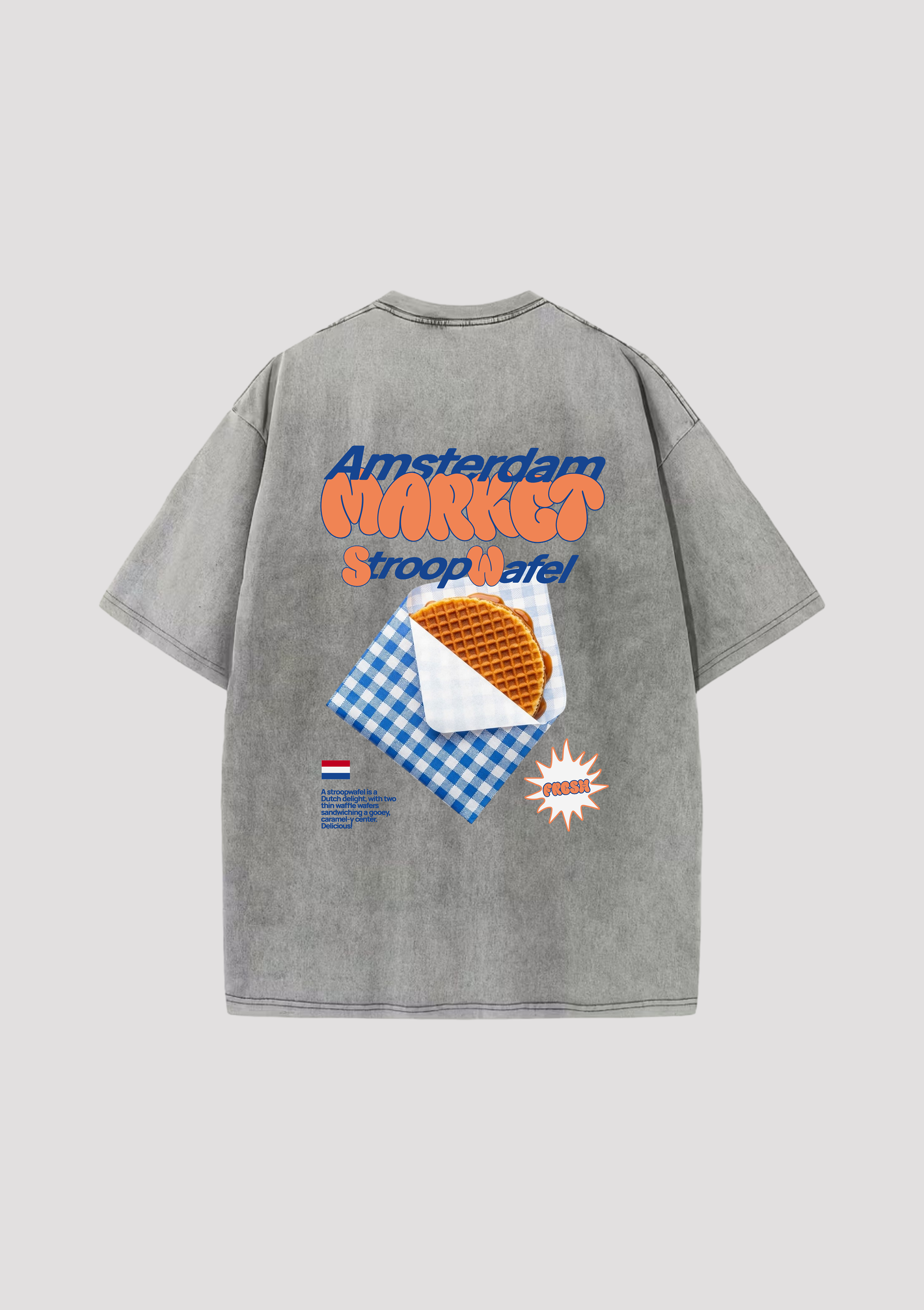 Waffle Wear -  Oversized Shirt Achterafdruk