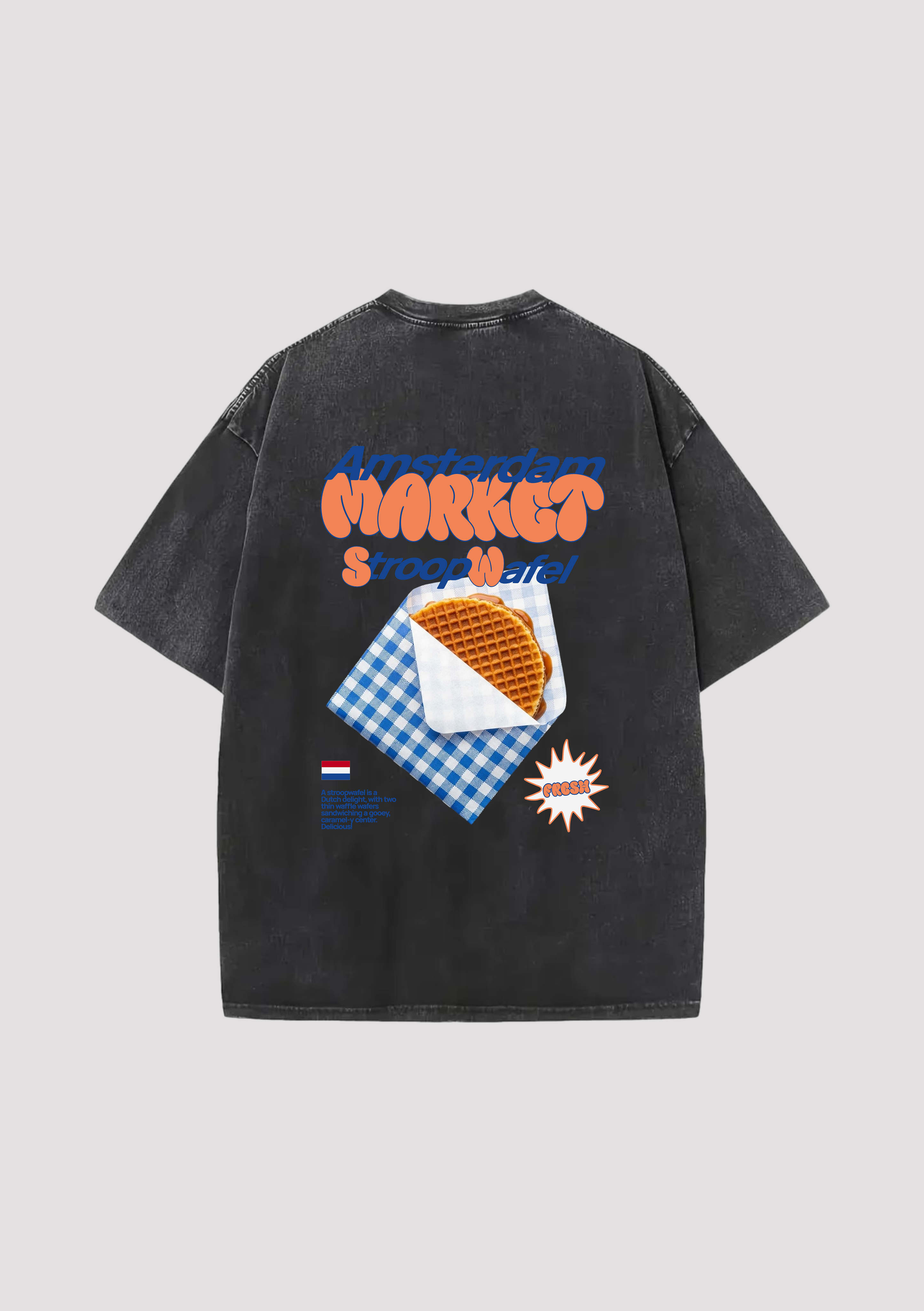 Waffle Wear -  Oversized Shirt Achterafdruk