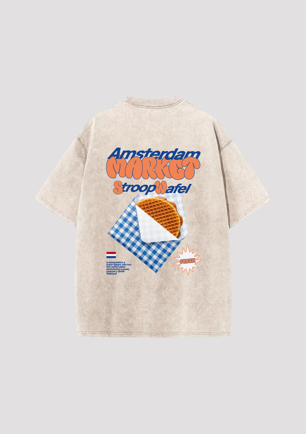 Waffle Wear -  Oversized Shirt Achterafdruk