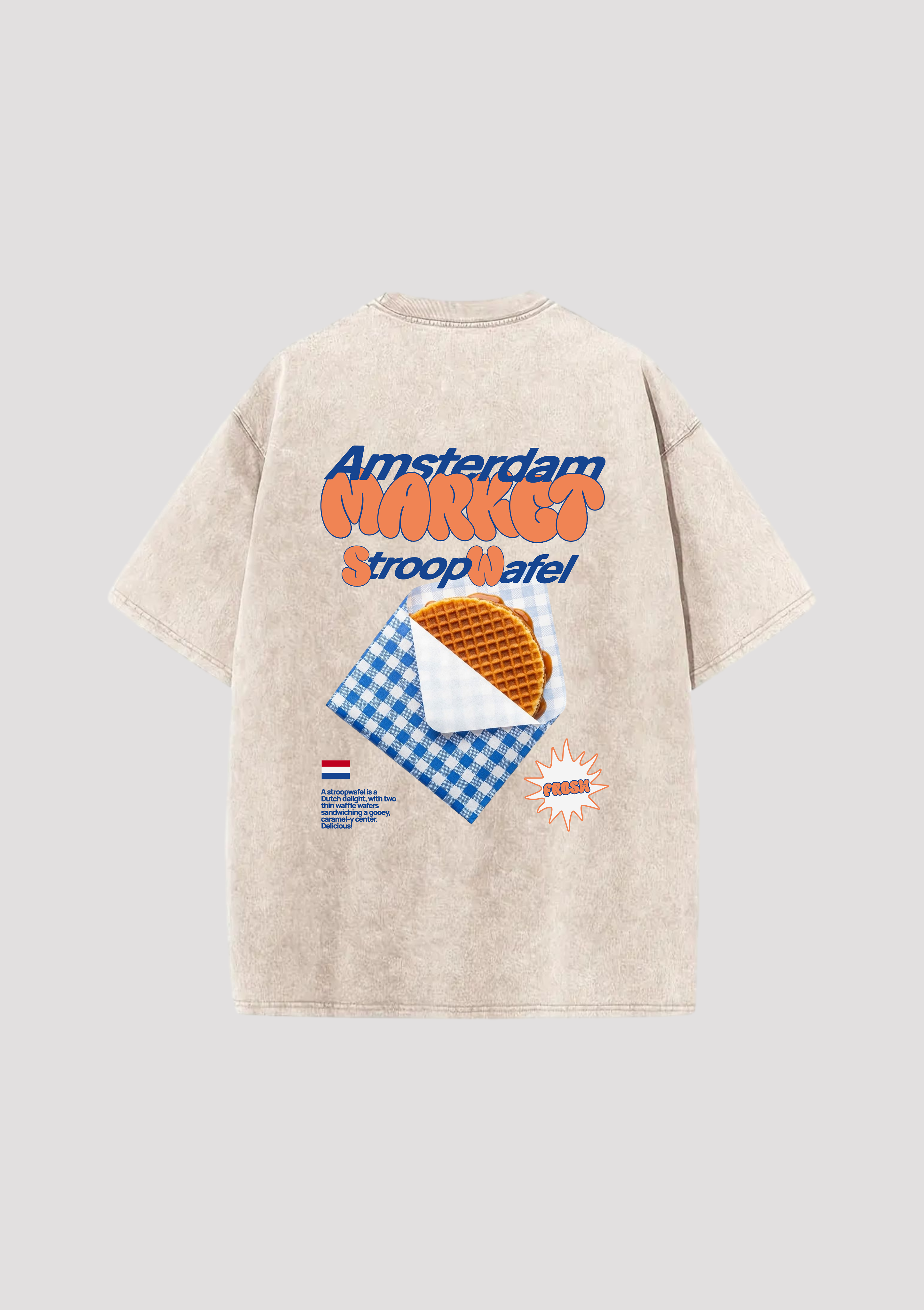 Waffle Wear -  Oversized Shirt Achterafdruk