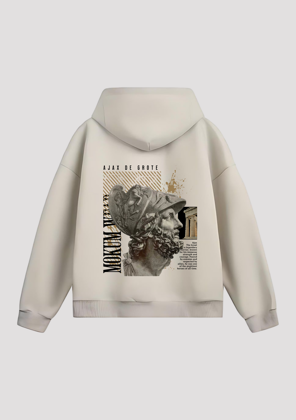 Ajax De Grote - Oversized Hoodie Achterafdruk