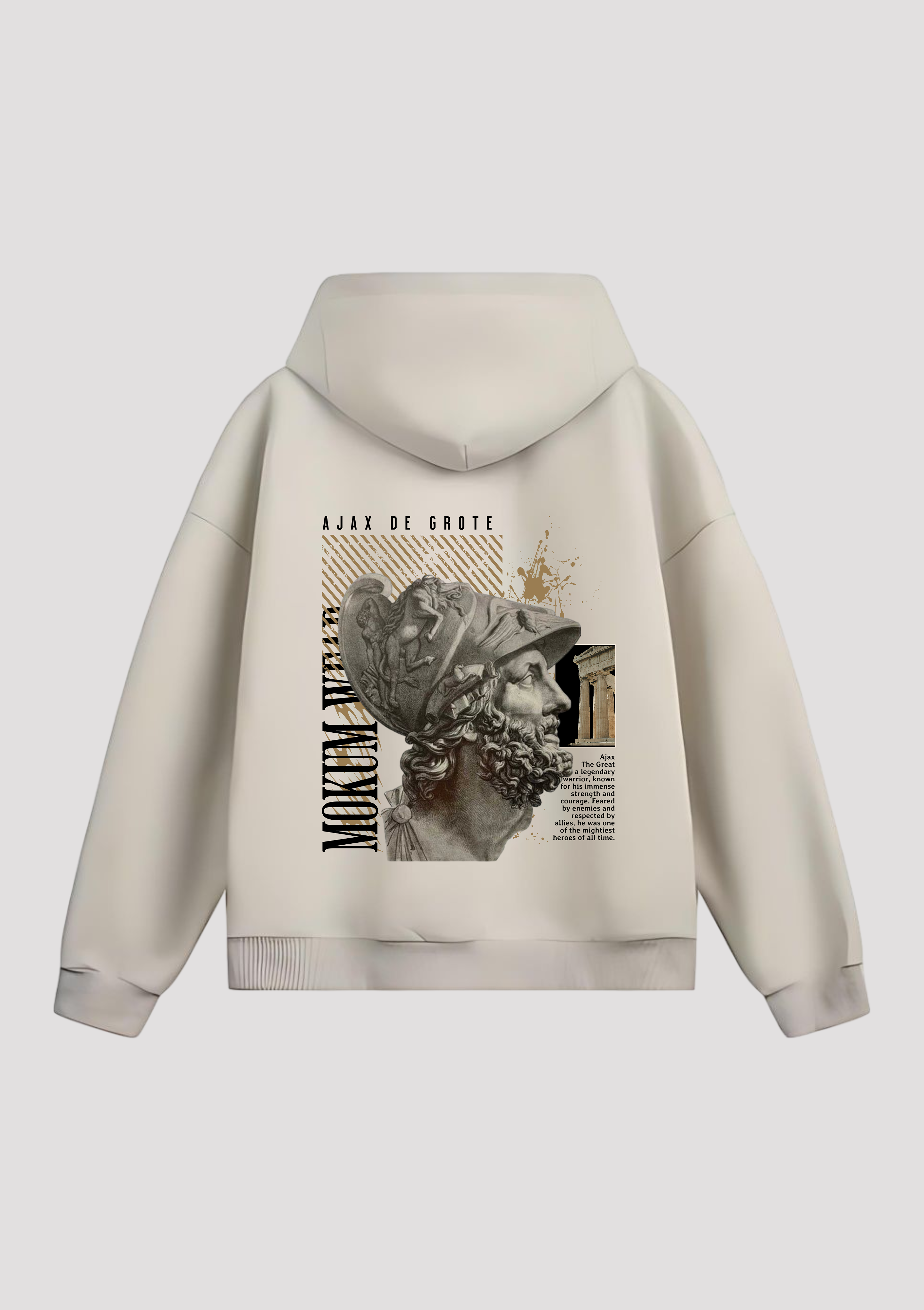 Ajax De Grote - Oversized Hoodie Achterafdruk